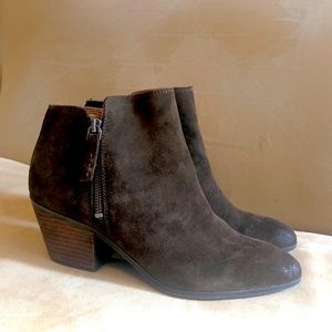 Frye Brown Suede Ankle Boots